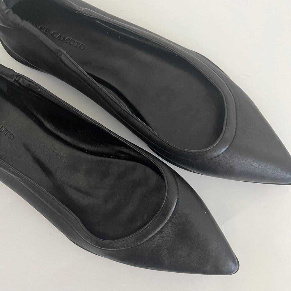 Vince Camuto 'Bendreta' Women's 8.5M Pointy Toe Leather Ballet Flat Comfortable - Picture 4 of 9